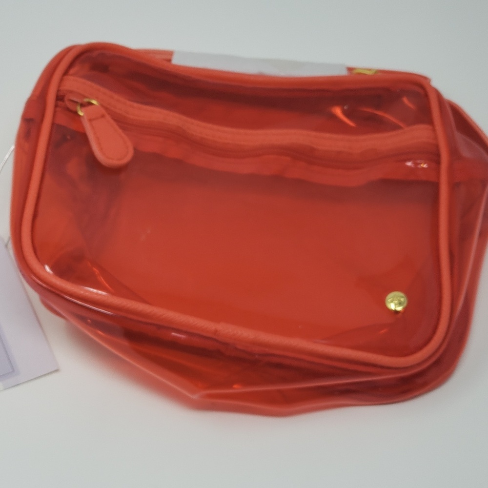 Stephanie Johnson Red Crossbody Clear Bag NEW NWT